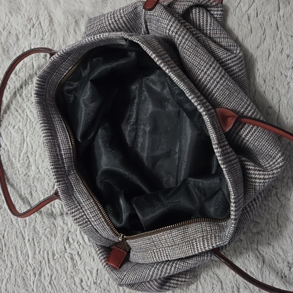 Regent Seven seas hounds tooth pattern voyager tote bag - Picture 8 of 12